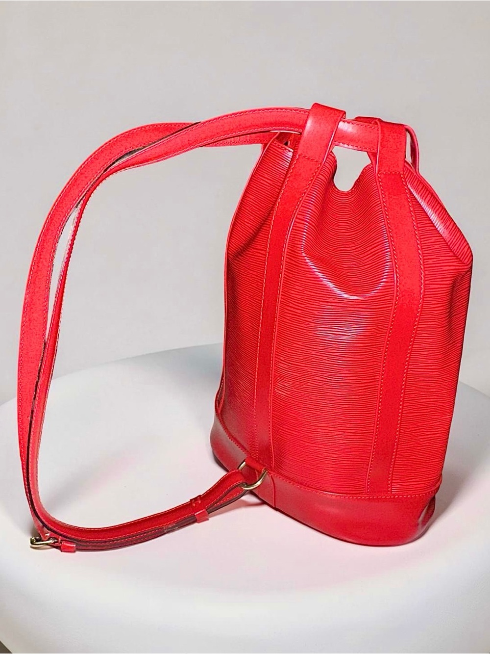 1995 LOUIS VUITTON Randonnée PM - Red Epi Leather - #AR0935
